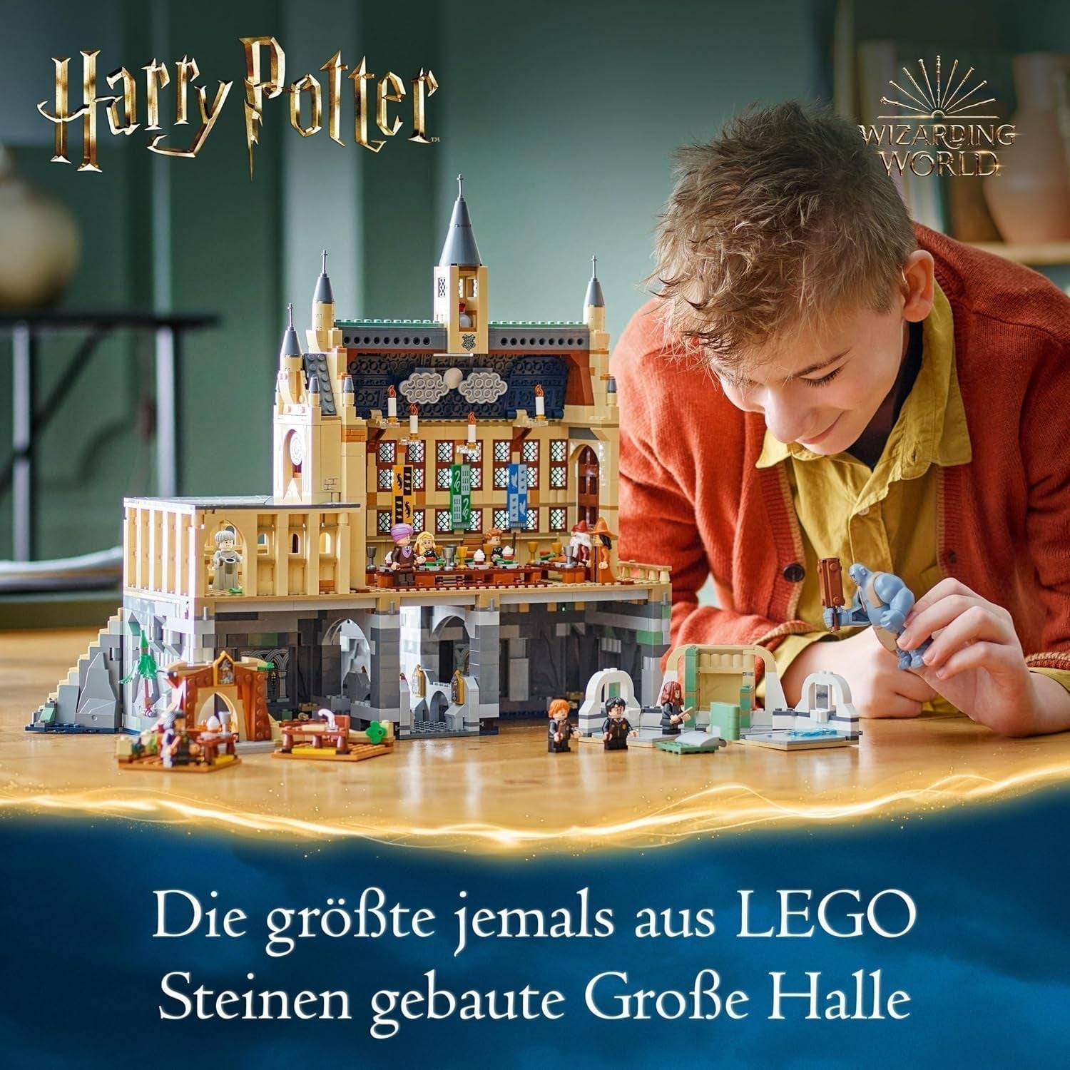 LEGO Harry Potter Kasteel Zweinstein: De Grote Zaal, verzamelspeelgoed met 11 minifiguren waaronder Hermelien Griffel, magisch cadeau voor jongens en meisjes 76435 Bouwsets Besuche in LEGO-Store