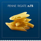 Pasta Barilla Klassiek Penne Rigate Nr. 73 van hoogwaardige durumtarwe, altijd beetgaar (1 x 500 g)