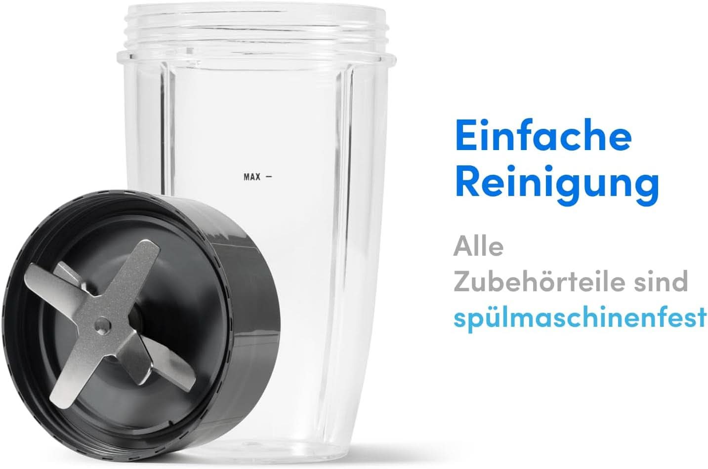 Nutribullet Original, Elektrische Mixer, Zerkleinerer, Smoothiemixer, Smoothie Maker, 600 W Leistung, Einfach Und Schnell in Der Anwendung, Kompakt, Leicht Zu Reinigen, NB603DG Kitchen Naty Shop