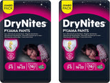 Huggies DryNites Nachtkleding voor meisjes, 3-5 jaar (16-23 kg), 2 x 16 stuks