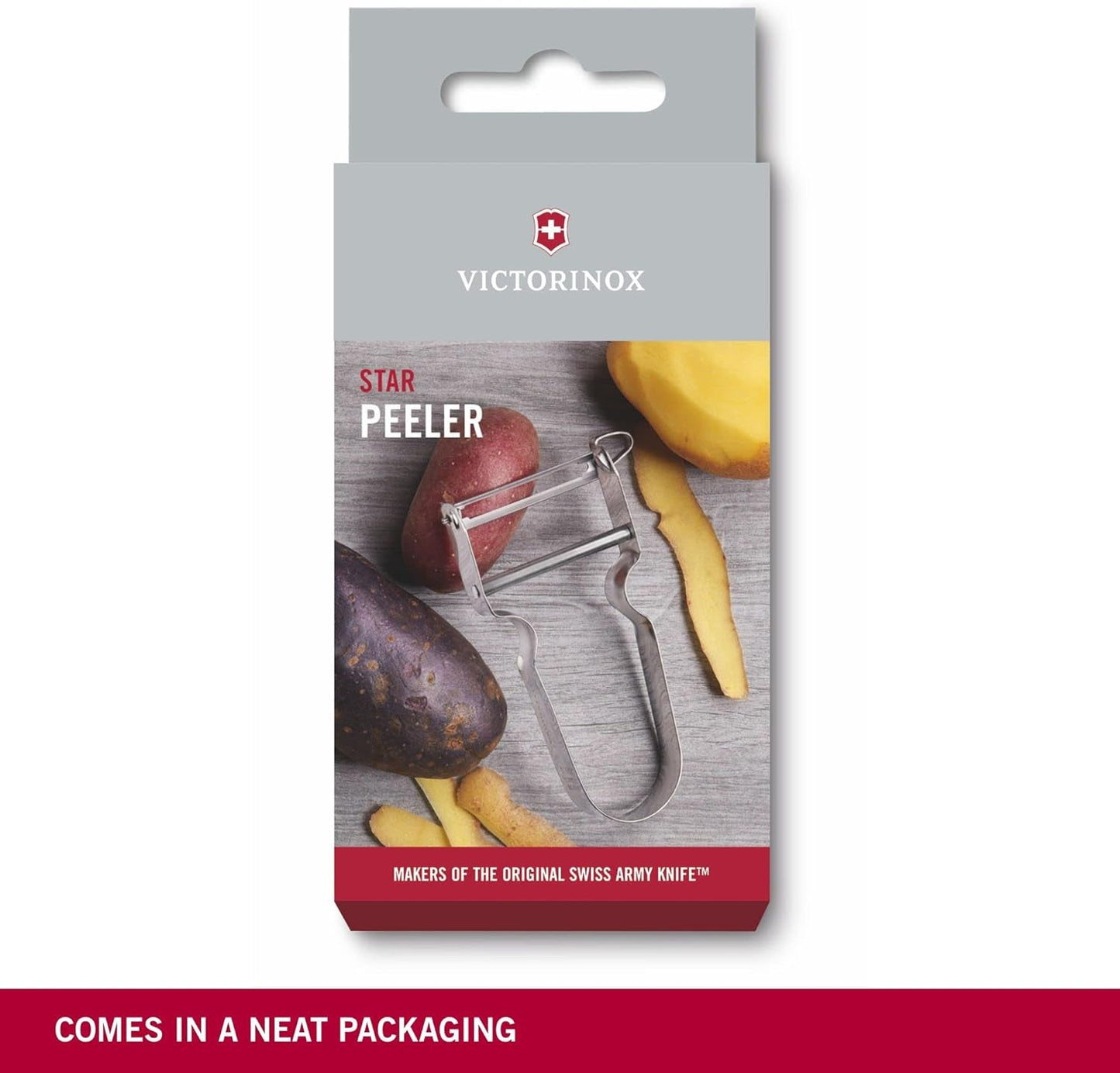 Victorinox STAR dunschiller, Aardappelschiller, Tweesnijdend, Met pendelmes Schiller Naty Shop