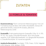 Fijne Paté Gourmet Gold met Groenten, Nat Kattenvoer met Forel en Tomaat, 12 stuks (12 x 85 g)