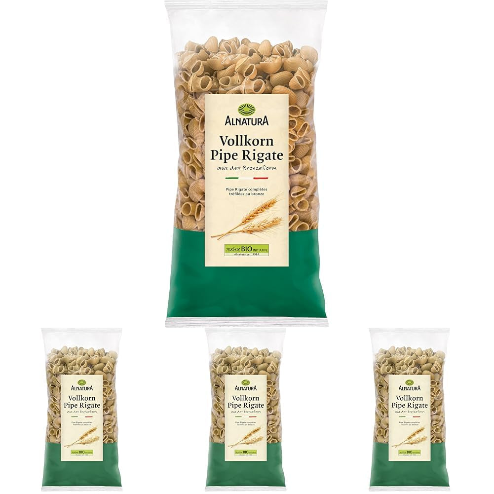 Pipe Rigate biologische volkorenpasta, vegan, 500 g
