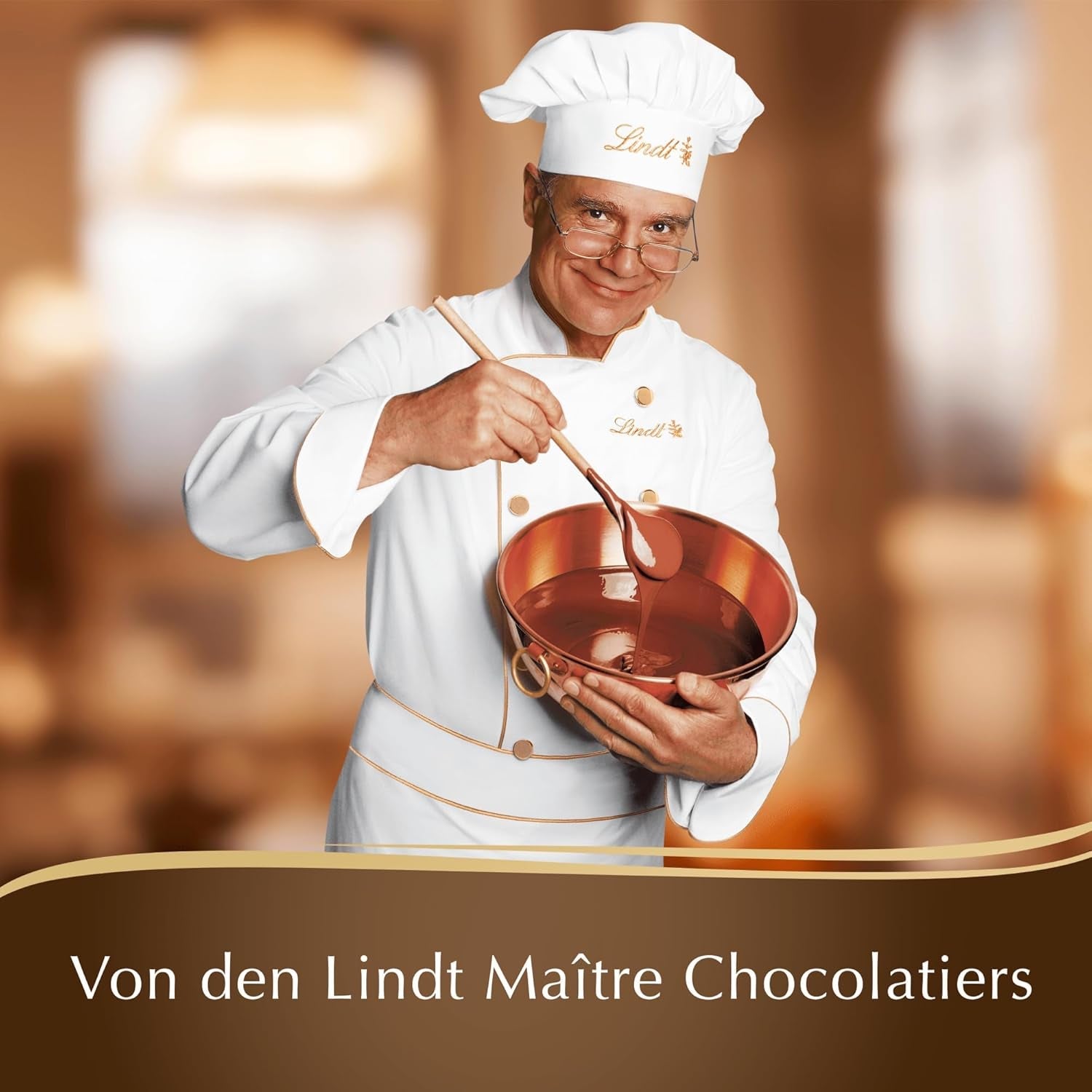 Lindt-chocolade | NUT DELUXE Chocoladereep met melk en amandelen | 110g | Melkchocolade met geroosterde amandelen in een smeuïge amandelcrème | Chocoladereep