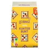 LEIBNIZ Kunterbunt Melk, 12 stuks, Krokante koekjes met melkroom en chocoladestukjes (12 x 125 g)