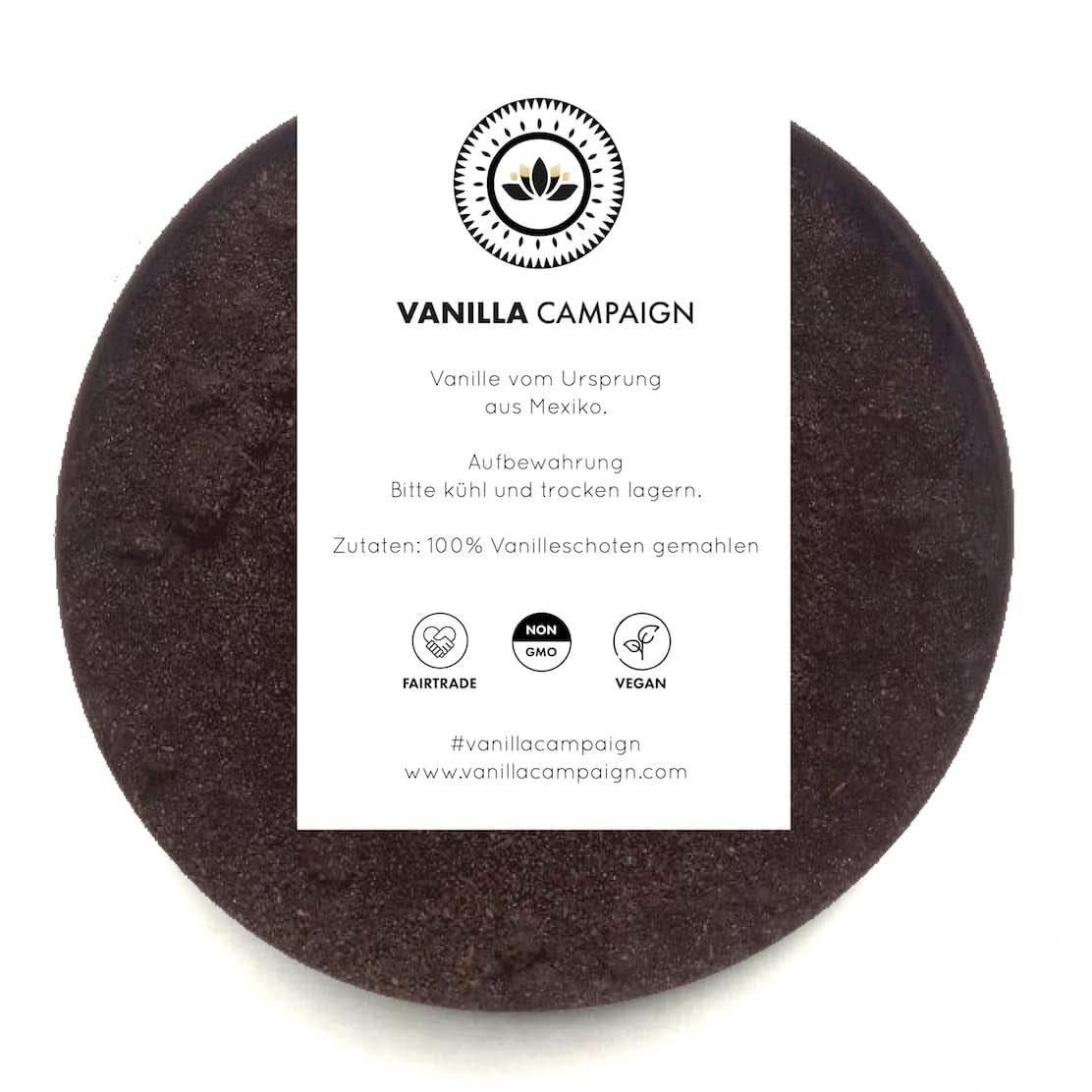 Premium vanillepoeder van echte vanillebonen, natuurlijk, suikervrij, geen toevoegingen, Fairtrade, veganistisch (40G zonder doos) van Vanilla Campaign® Flavours Naty Shop