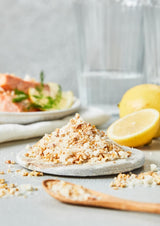 Fuchs Gewürze - Citronensalz | Toppingsalz met Pyramidenflocken & Zitrone | Knapperige Verfeinerung voor Vis en Gemüse | Citroenzout in Premium-Qualität | 60 g in wiederverschließbaren gemberglas