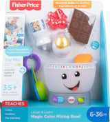 Fisher-Price Laugh & Learn-leerspeelgoed voor baby's, mengkom in magische kleuren met muziek en verlichting voor 6 maanden+, GJW20 babyspeelgoed Naty Shop