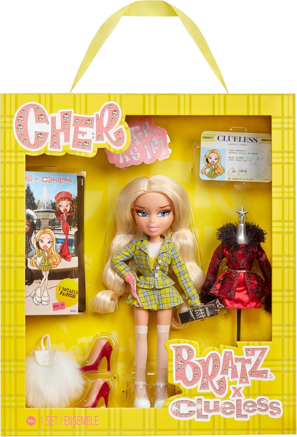 Bratz Clueless Cher Doll – Verzamelbare filmpop met echte outfits en accessoires