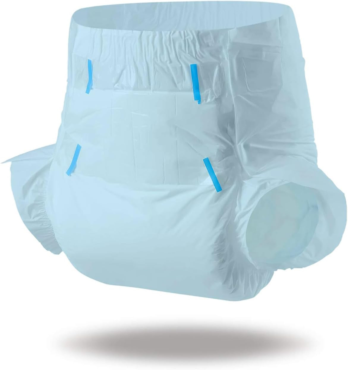 CutiePlusU luiers voor volwassenen, droog oppervlak, maximaal absorptievermogen 's nachts, wegwerpincontinentieluier - blauw, 2 stuks (medium 71-96cm)