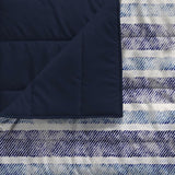 Basic zomerdeken, microvezel, jeansstrepen, 200X240Cm Quilts en quilts Naty Shop