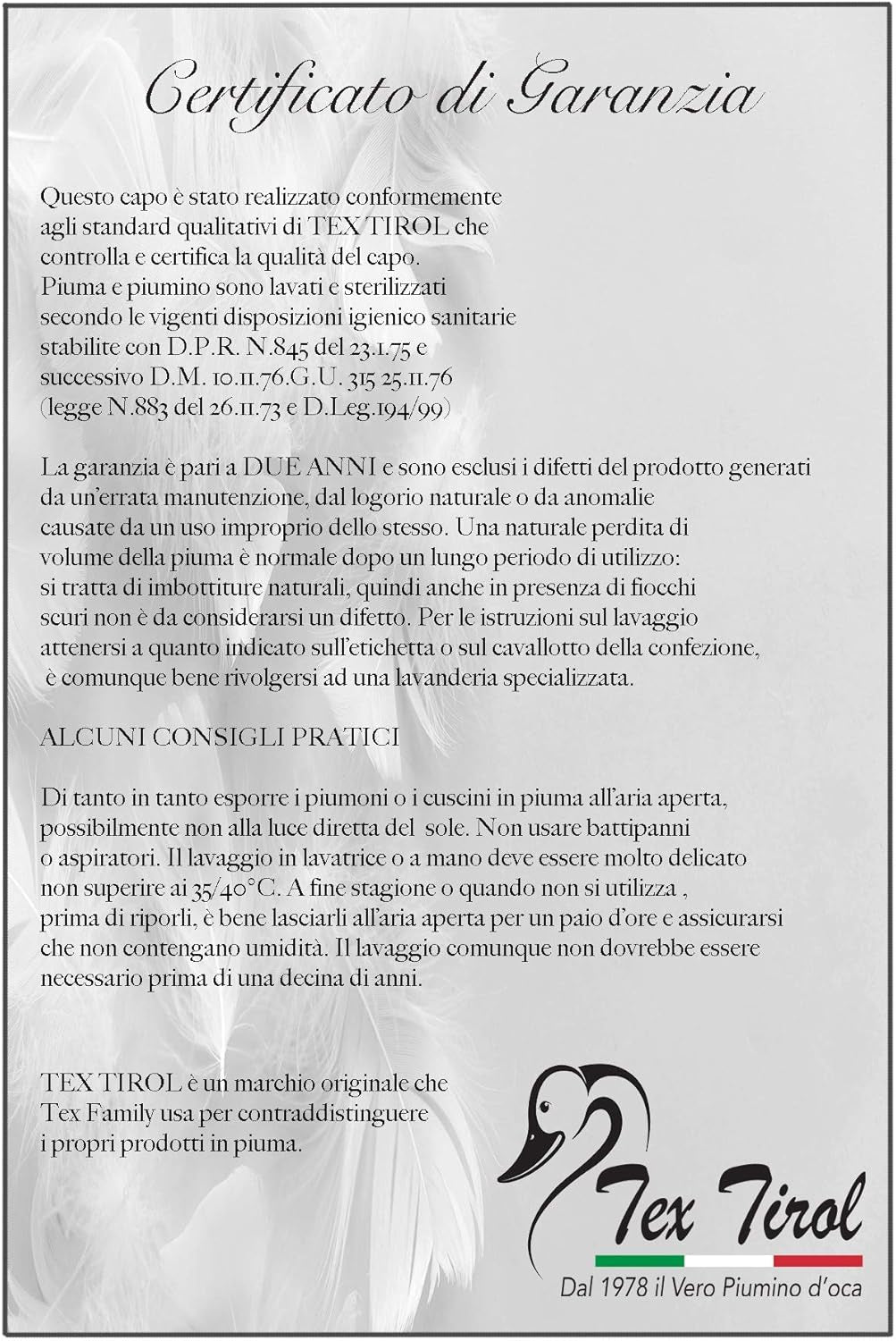 Dolomiti Tex Tirol kussen, dons, ganzendons Naty Shop standaard kussens