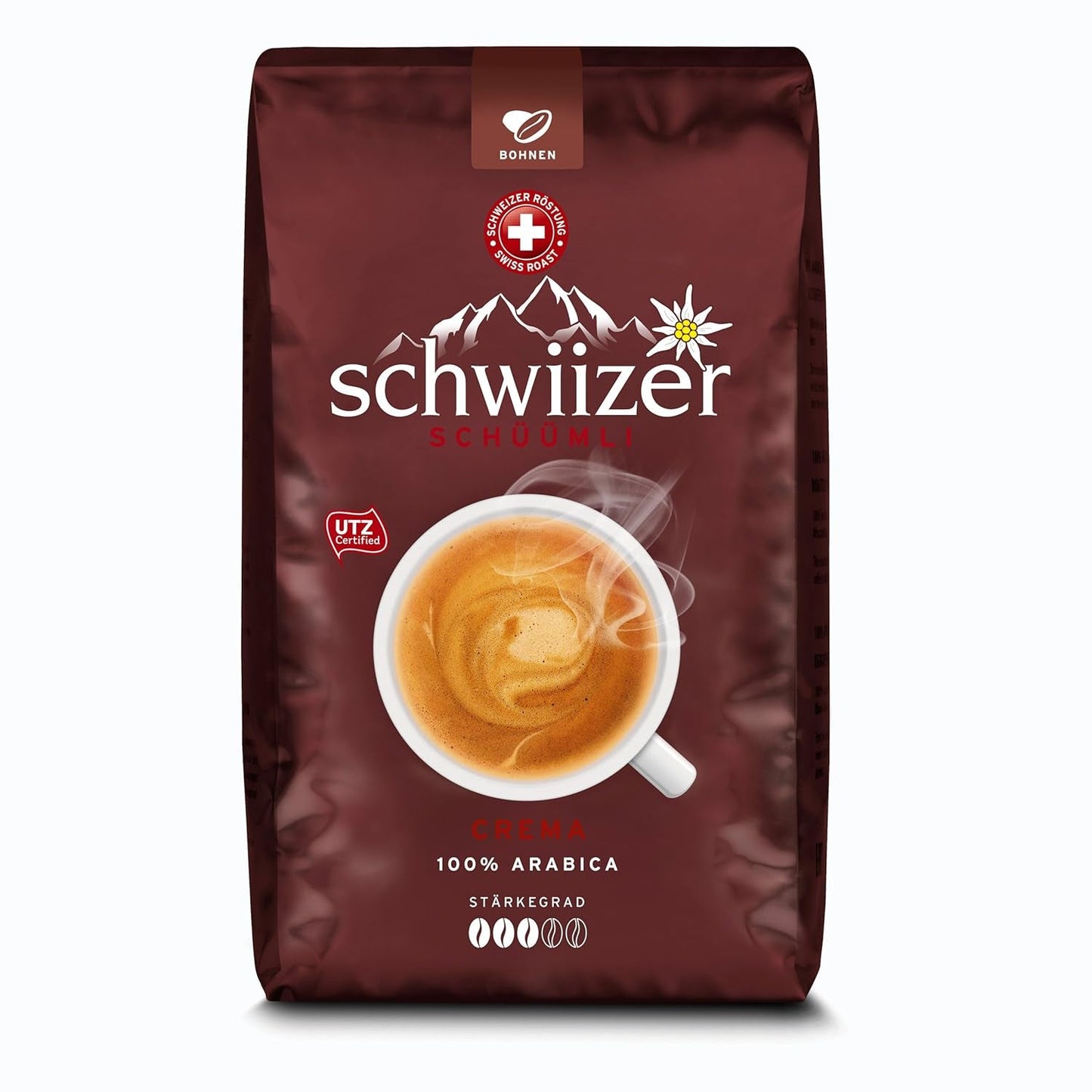 Koffiebonen Schwiizer Schüümli Cream, gebrande koffie, koffiebonen, 3000 g