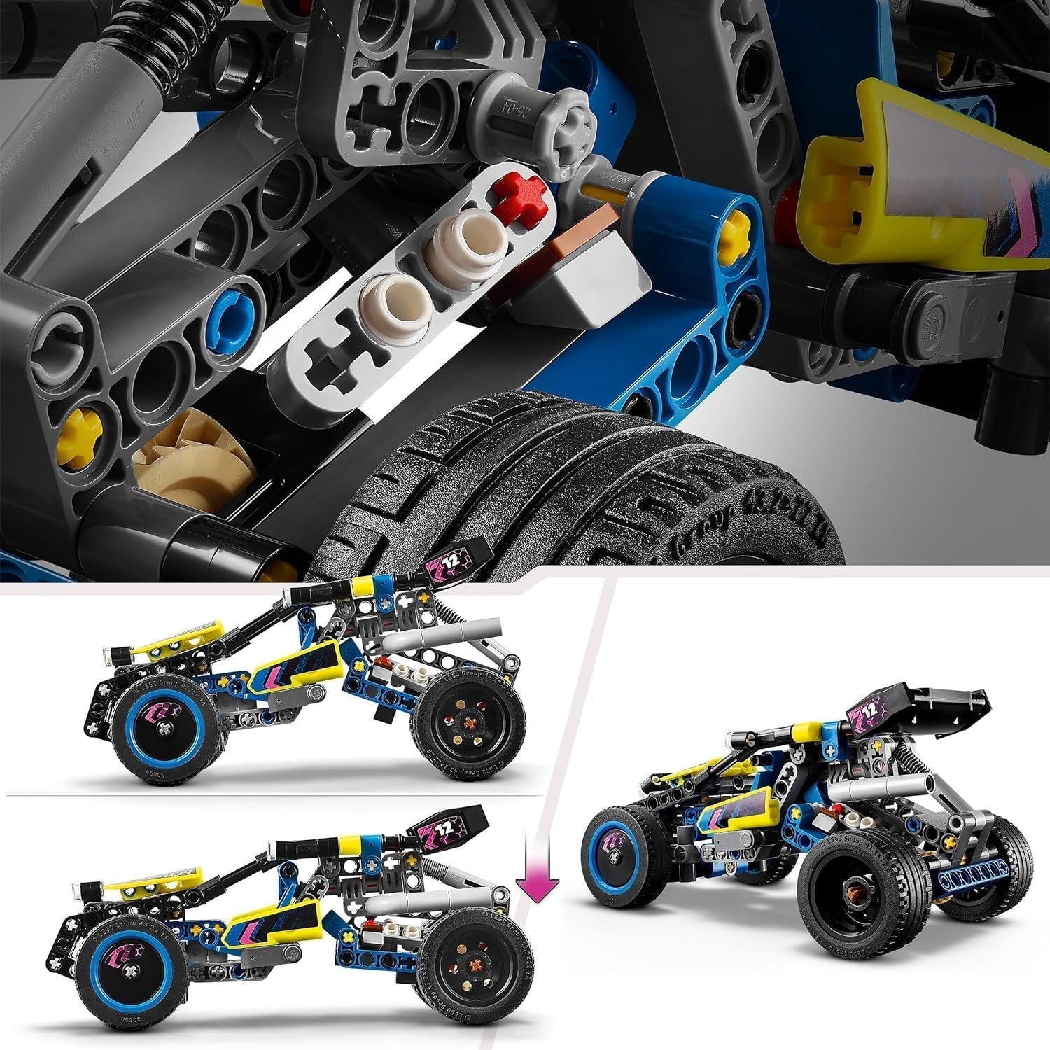 LEGO Technic Offroad Racing Buggy Auto Speelgoed voor kinderen Buggy Racewagen Bouwpakket Cadeau voor jongens en meisjes 8 jaar oud Rallyautomodel 42164 Bouwsets