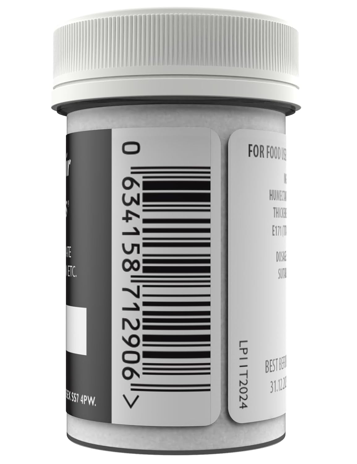 Sugarflair witte voedingskleurstof voor pasta, voedingskleurstof voor pasta, fondant en marsepein, pastakleuring - 25g