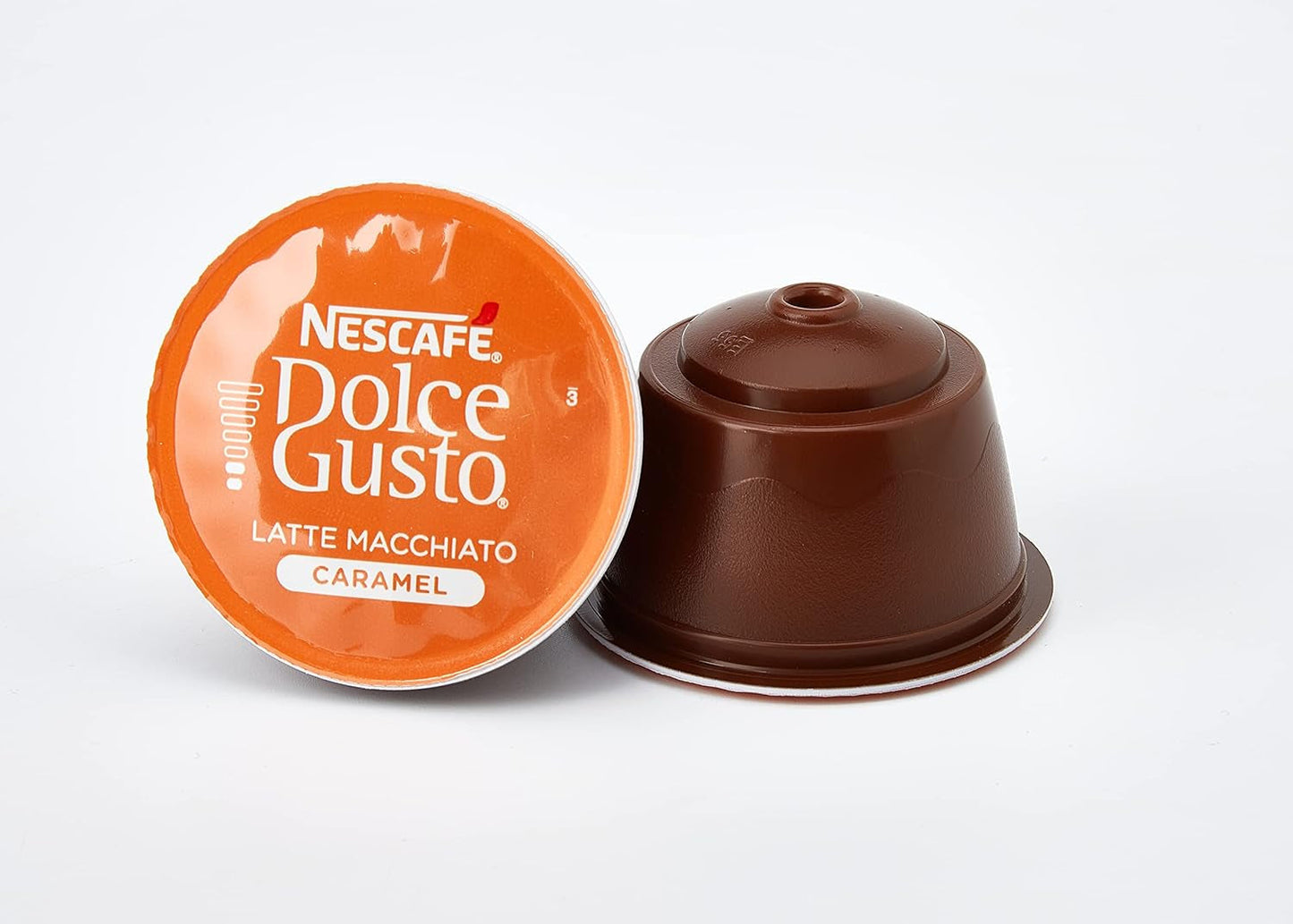 NESCAFÉ Dolce Gusto Latte Macchiato Vorratsbox 90 Kaffeekapseln (Aromatische Espresso en Latte Macchiato Karamel