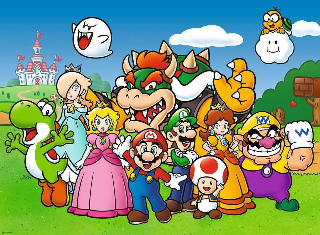 Legpuzzel voor kinderen 100 stukjes XXL - Nintendo Super Mario Fun Puzzle Naty Shop