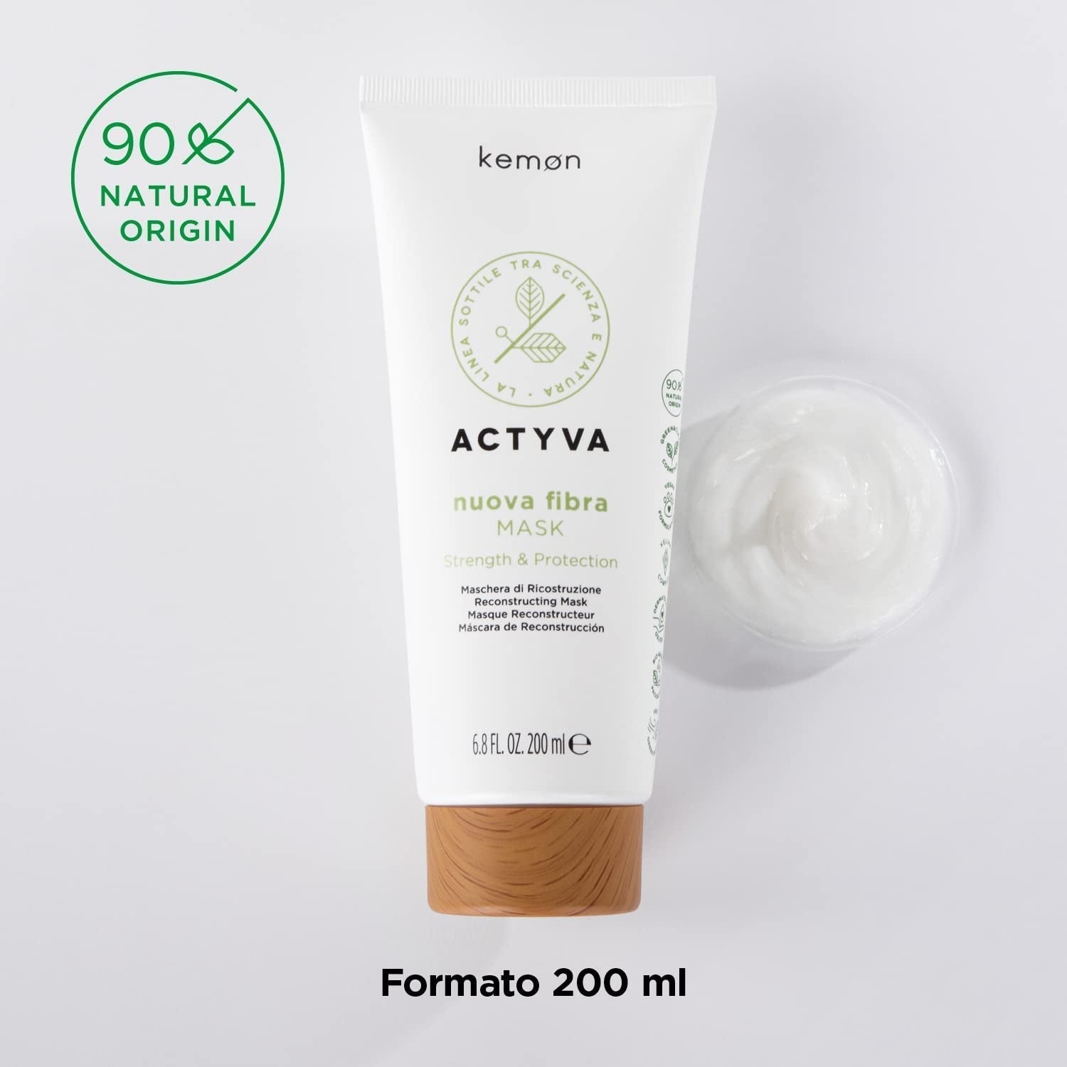 KEMON Actyva Nuova Fibra Masker 200 ml Haarmasker Naty Shop