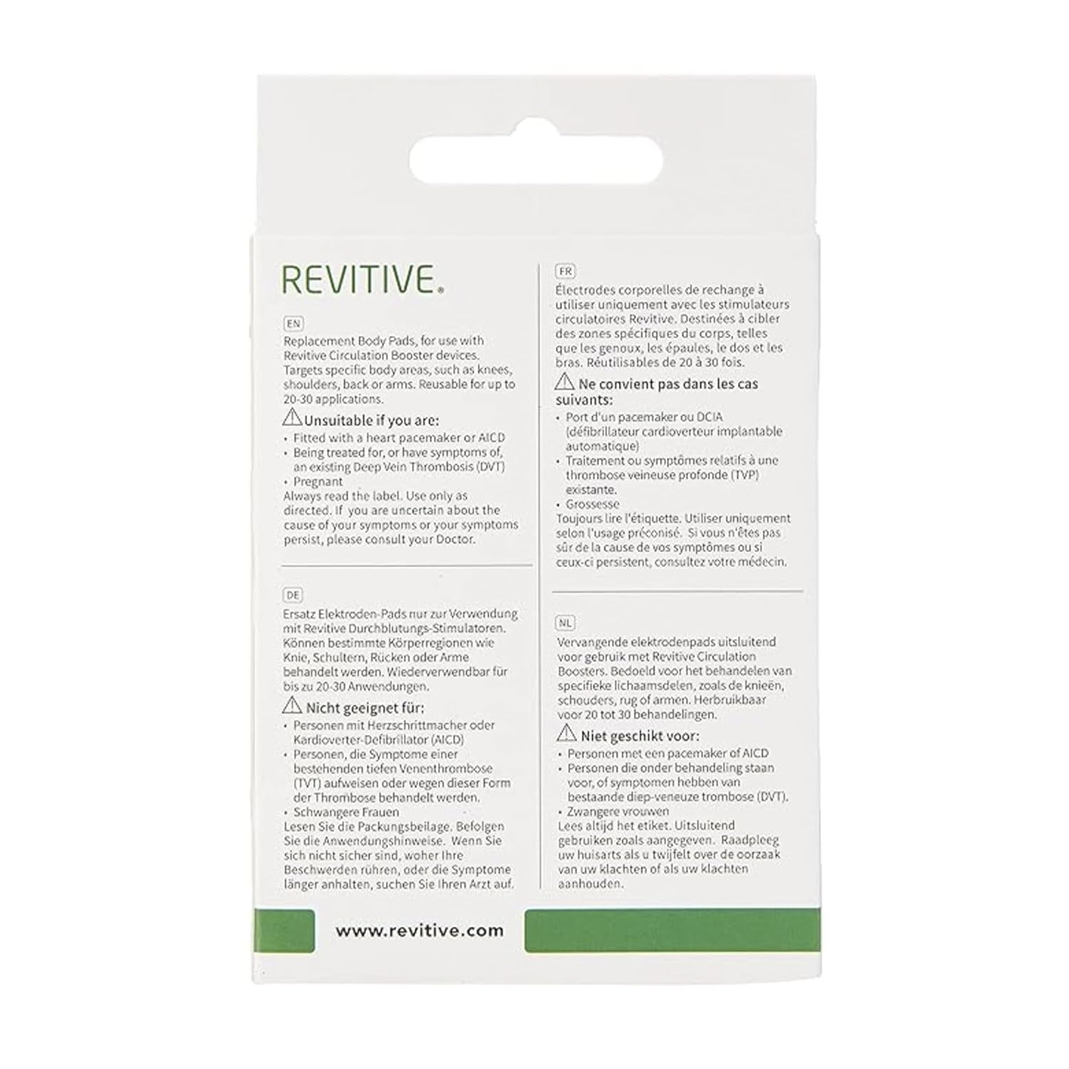 Revitive TENS PADS Bloedcirculatiestimulator