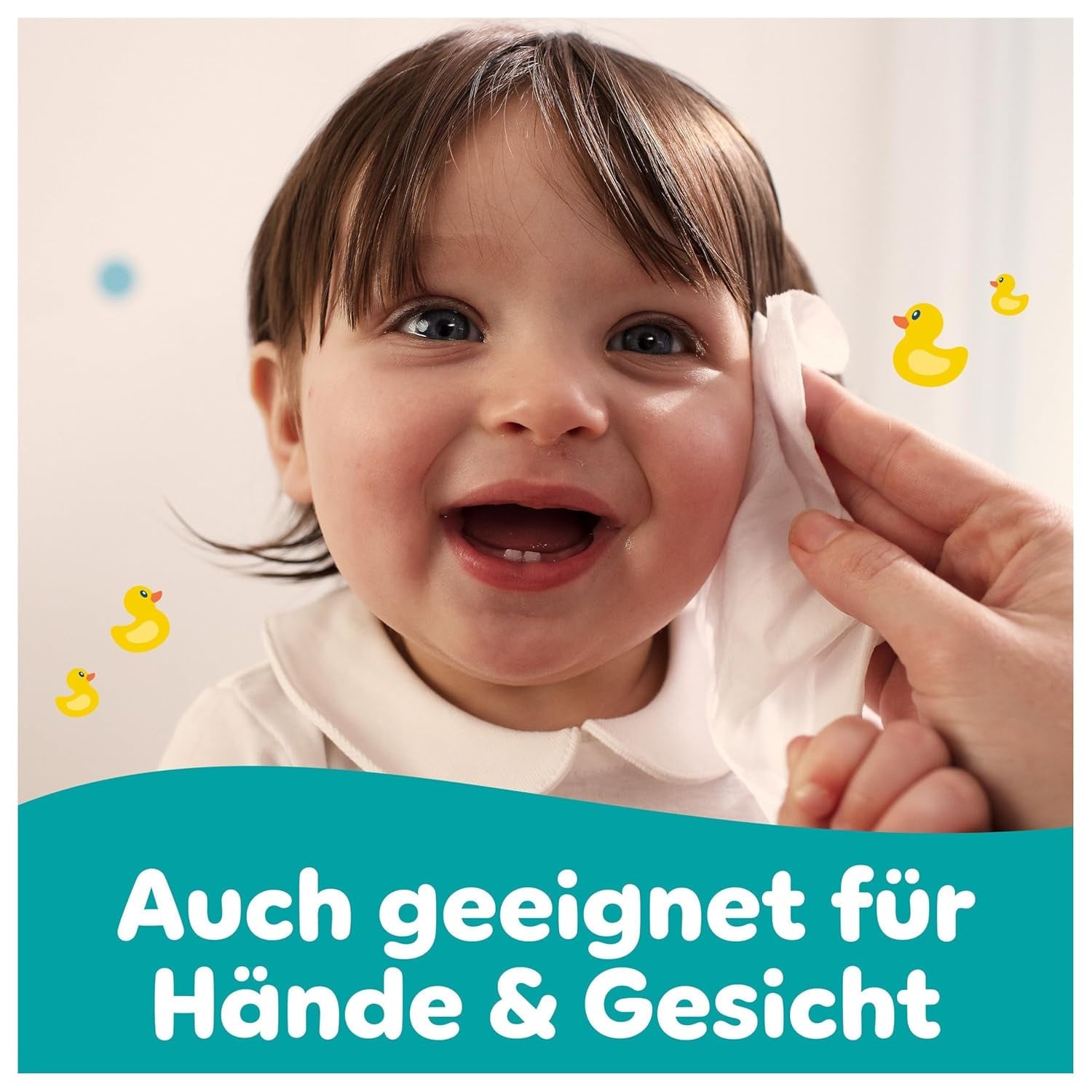 Pampers Fresh Clean vochtige doekjes, 15 verpakkingen van 80 doekjes, totaal 1200 doekjes, lichte geur, ook geschikt voor handen en gezicht