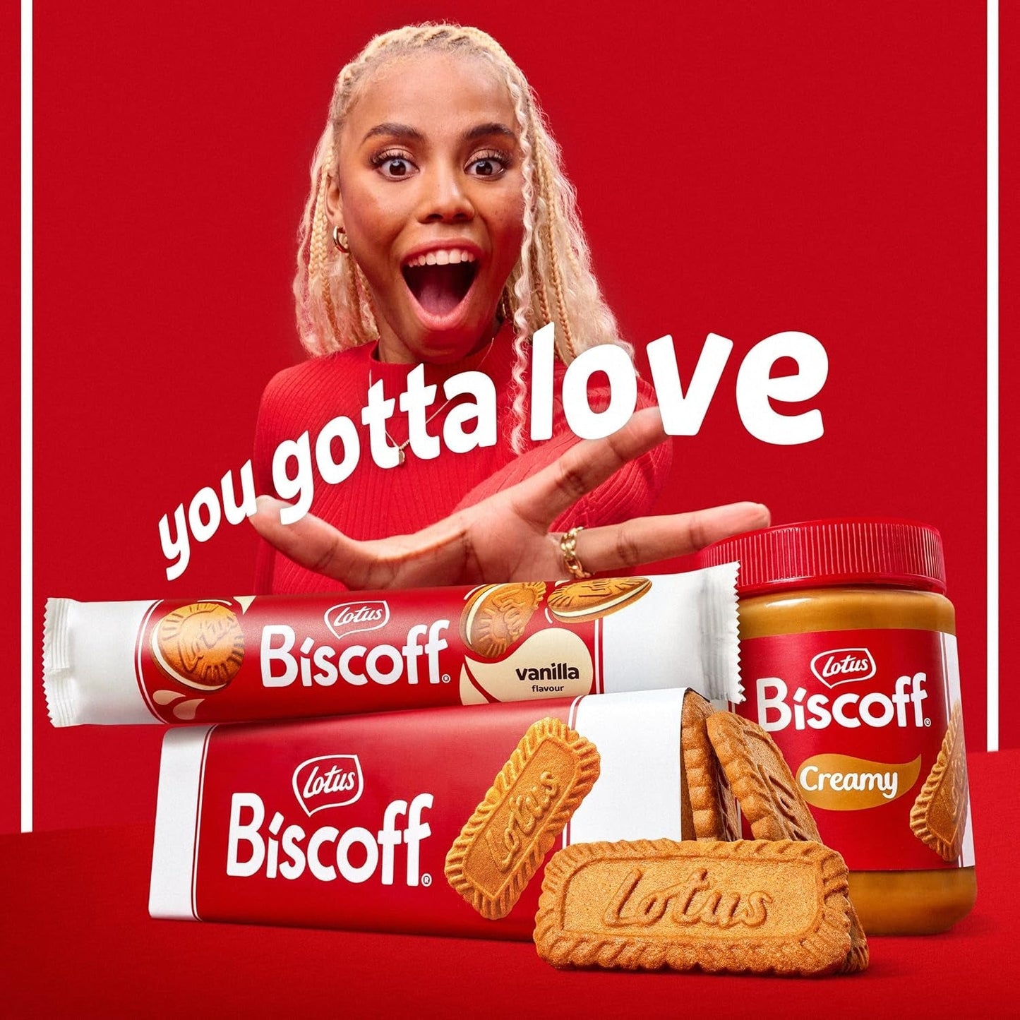Lotuskoekje | Variatiepakket dubbele koekjes | 3 varianten: Biscoff Cream, Vanille en Chocoladesmaak | 5 dubbele koekjes per pak | Ingrediënten van natuurlijke oorsprong | Geen kleurstoffen | 16 x 50 g | 800g