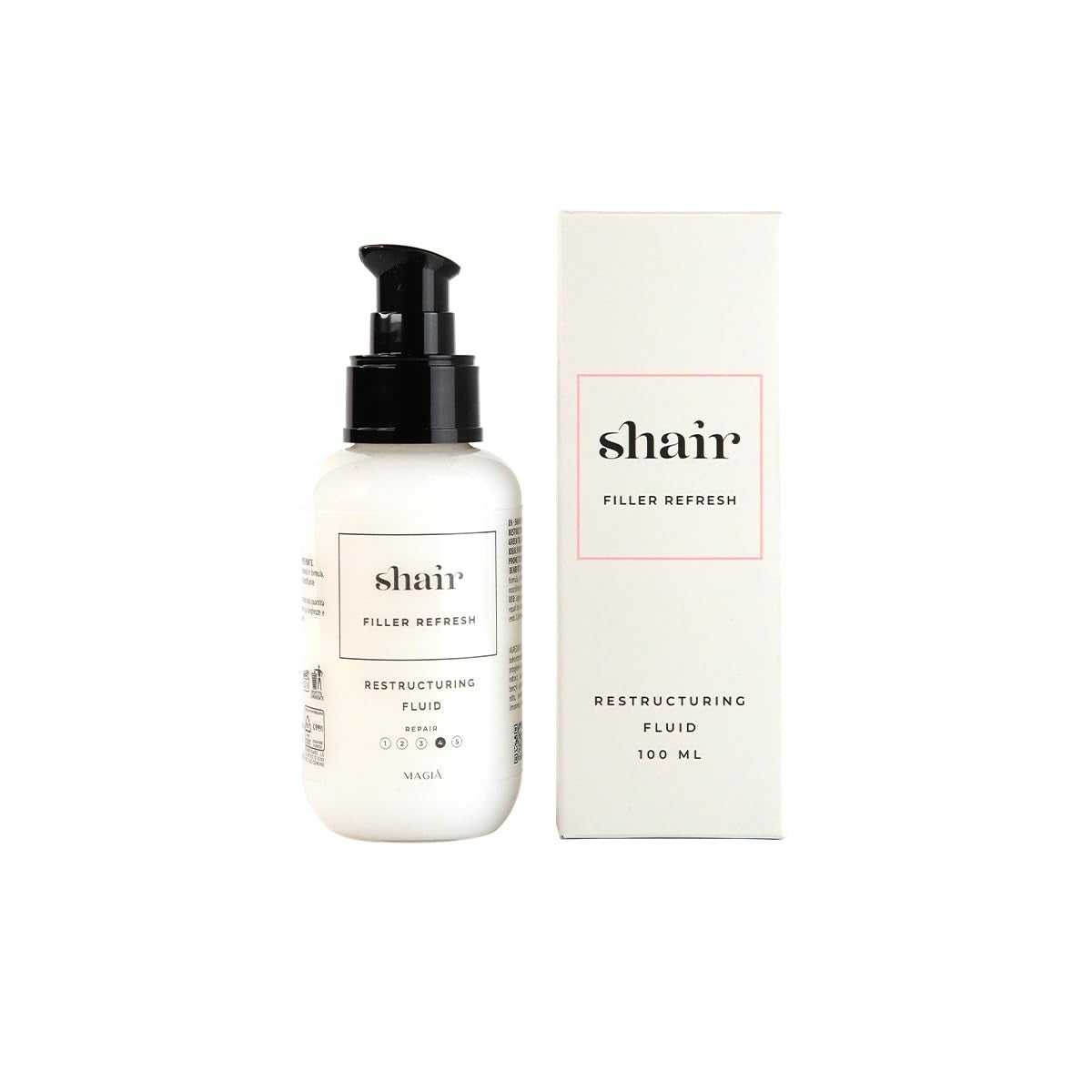 Shair Filler Refresh: Herstructurerend vloeibaar, revitaliserend, verkwikkend, zijdezacht, ontwarrend, voor dof, droog, behandeld haar met gespleten haar Ontklittende producten Naty Shop Standaardtitel