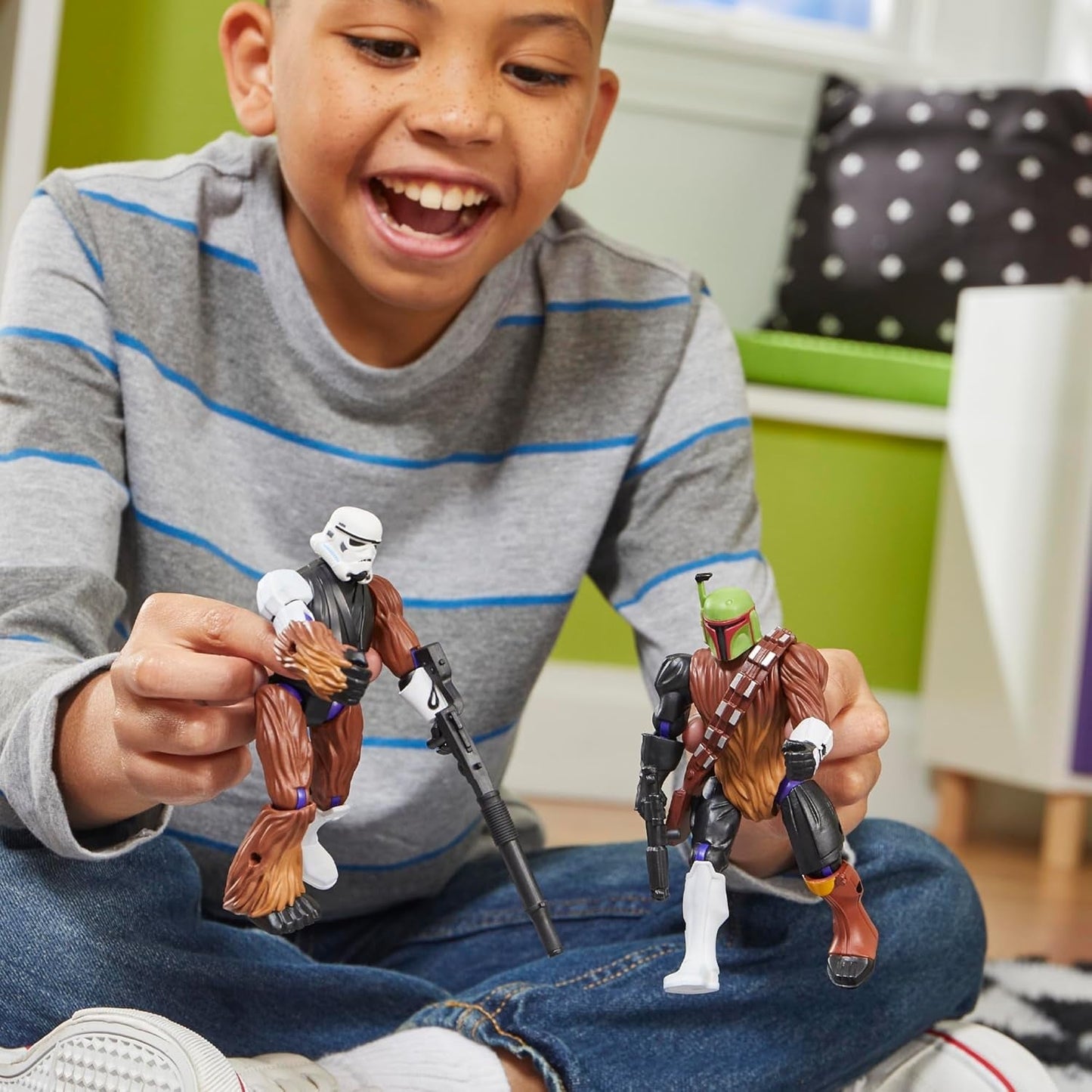 Star Wars Mixmashers Boba Fett Aanpasbare mix-en-match-actiefiguren en accessoires Actiefiguren Naty Shop