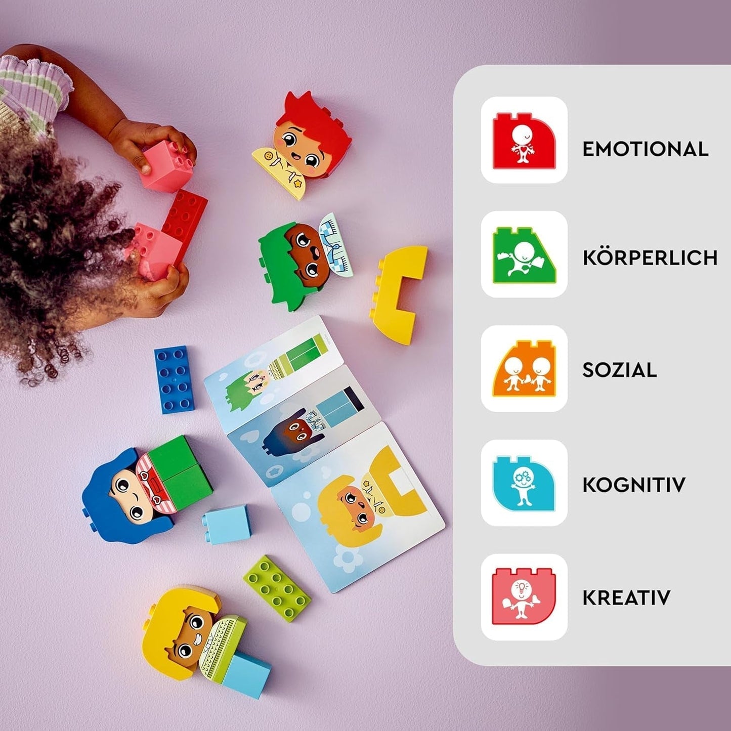 LEGO DUPLO Big Feelings, bouwstapelspel met 23 kleurrijke stenen en 4 figuren, motorisch speelgoed ter bevordering van de sociale en emotionele ontwikkeling van jonge kinderen vanaf 18 maanden 10415 Bouwsets Beuche den LEGO-Store