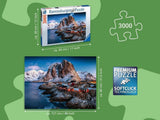 Ravensburger Puzzel 17081 - Hamnoy, Lofoten - Puzzel van 3000 stukjes voor volwassenen en kinderen vanaf 14 jaar, Noorwegen landschapspuzzel Puzzel Naty Shop