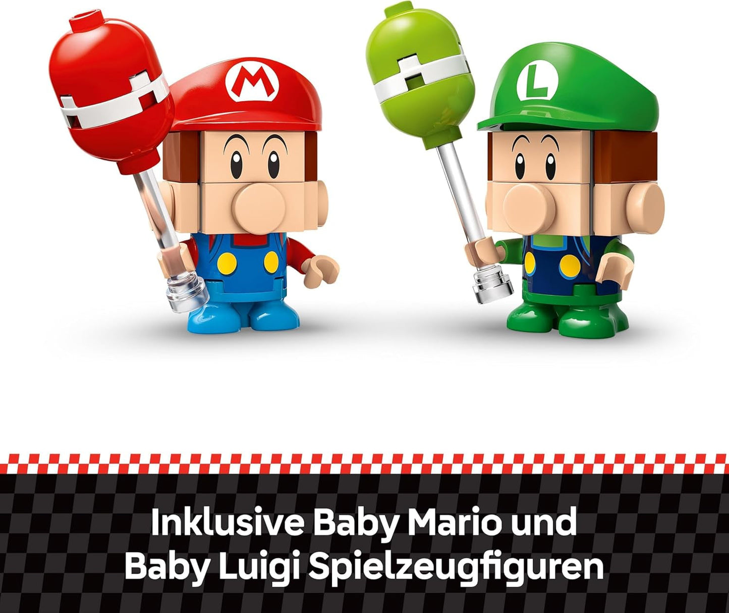 LEGO Mario Kart - Baby Mario Vs. Baby Luigi Nintendo Verzamelfiguren 2 bouwbare Speedmen Speelgoedcadeau voor jongens, meisjes en gamers vanaf 8 jaar Avontuurspeelgoed 72034 Bouwsets Bekijk de LEGO-Store
