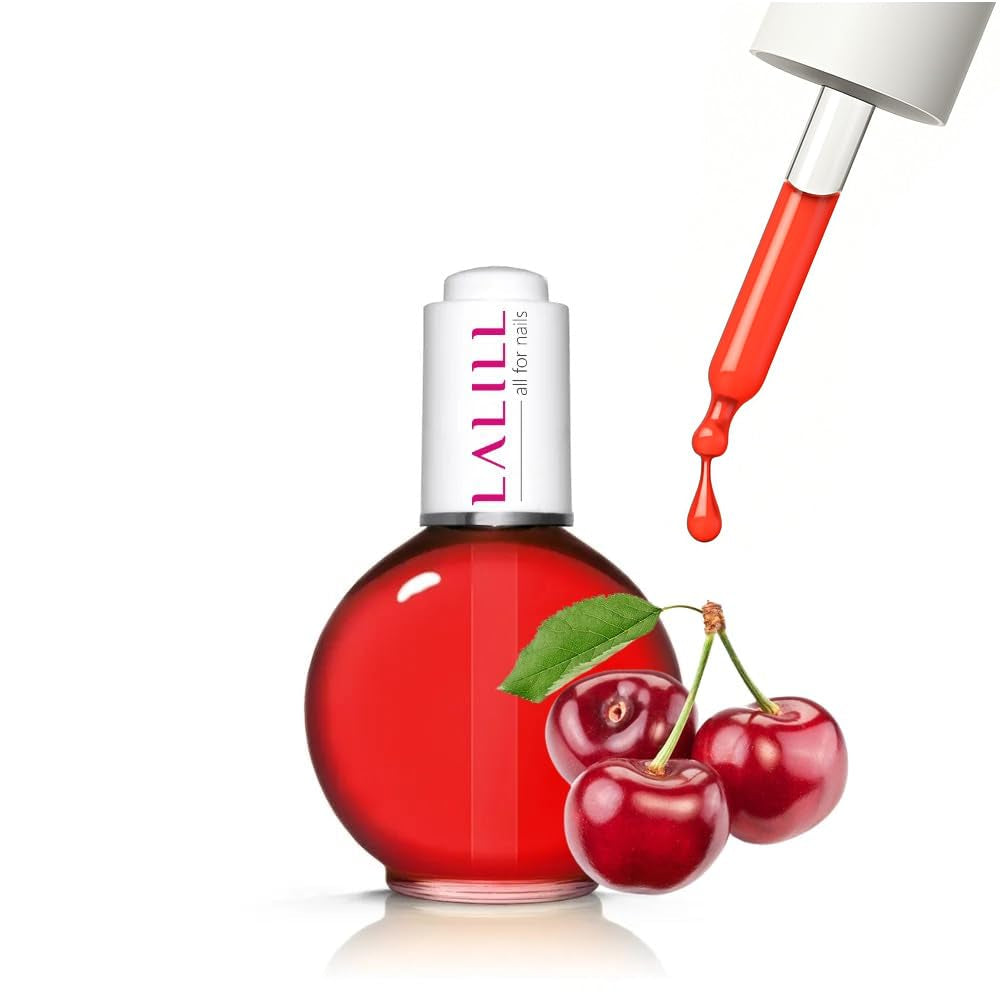 LALILL Nagelriemolie 75Ml - Himbeere Nagelpflegeöl - Nagelöl Pflege Für Nägel Nagelhaut - SPA Maniküre Naildesign Hände - Veganistisch - Met pipet
