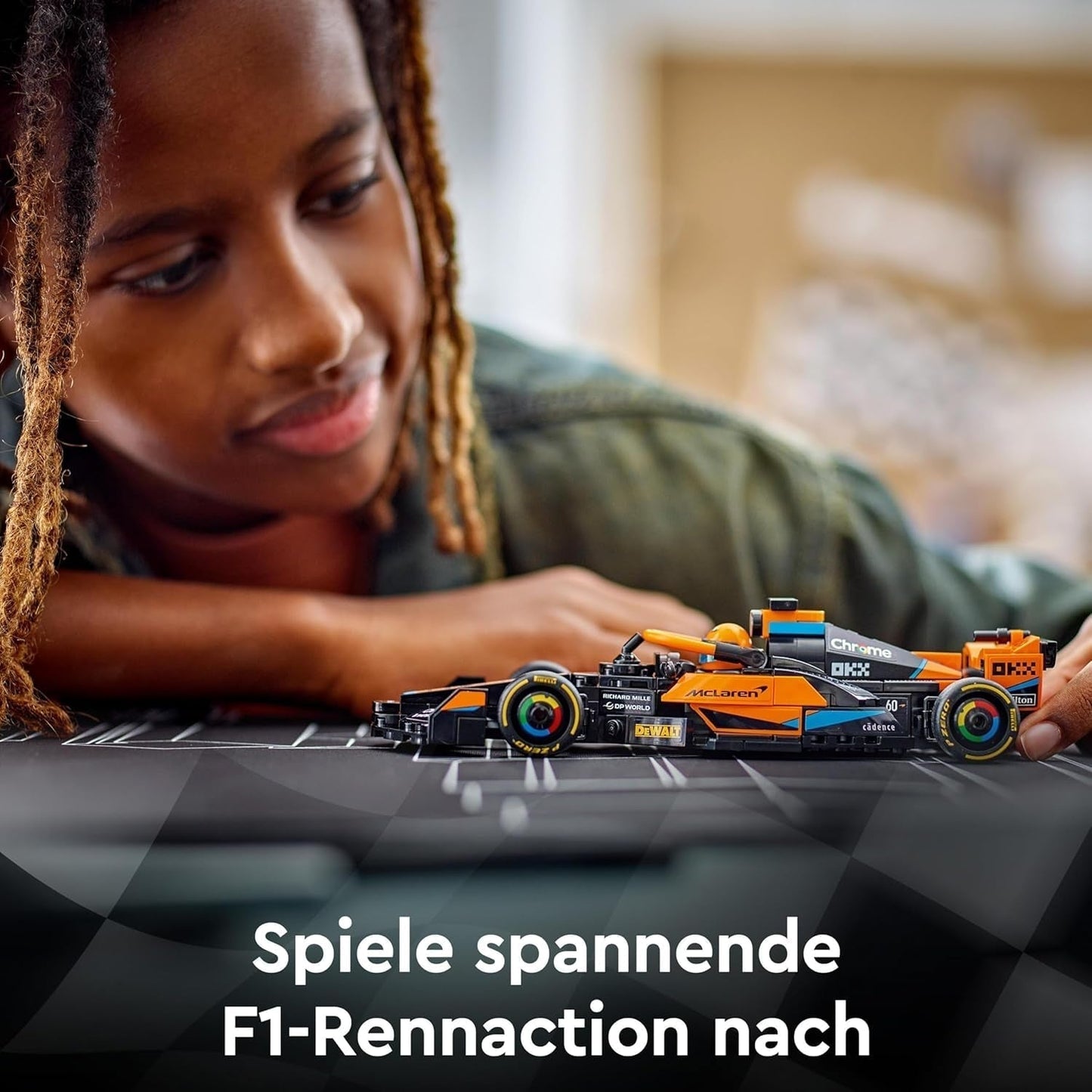 LEGO Speed Champions McLaren Formule 1 Raceauto 2023, speelgoed voor jongens en meisjes vanaf 9 jaar die graag zelfstandig spelen, bouwbaar voertuigmodel, kinderkamerdecoratie 76919 Bouwsets Besuche in LEGO-Store