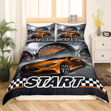 Jungen Cartoon Autobeddengoedset 135X200,Kinder Bau Fahrzeuge Tröster Abdeckung Für Kind Kleinkind Teens,Dinosaurier Bettbezug,Traktor Maschinerie Bagger Bettdecke Abdeckung,Lkw Autos Bedtuffen Naty Shop Multi 2 155*220+80*80*1