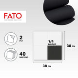 - Zachtheid en zachtheid Wegwerp papieren zakdoekjes 40 stuks zakdoekjes Afmeting 38X38 Gevouwen 4 2-laags zwarte kleur 100% puur cellulosepapier Fsc-gecertificeerd (2 stuks)