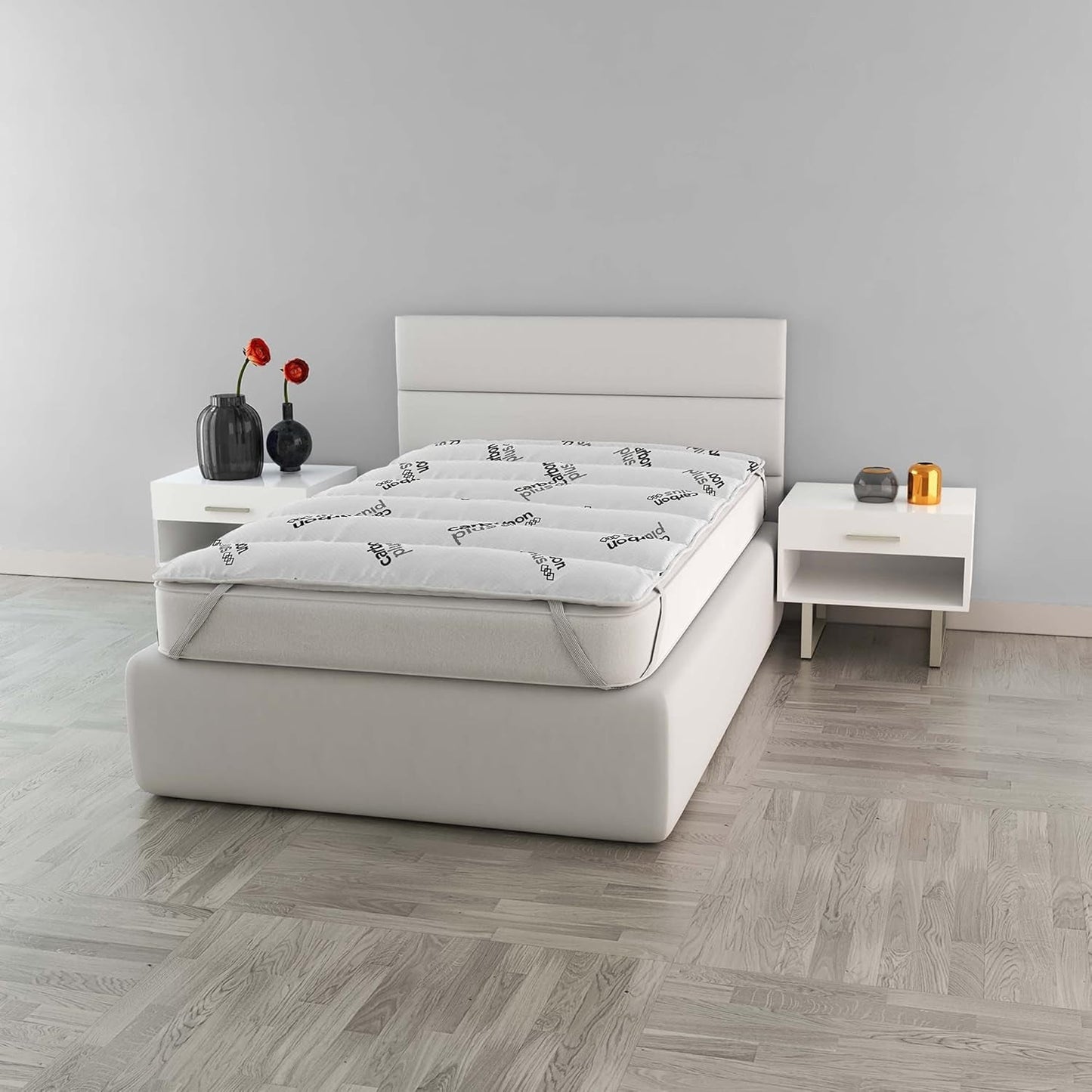 MB Home Italia, Topper, Thermocontrol, Tweepersoons 160X195 Cm Dekbedden en dekbedden Naty Shop Klein tweepersoonsbed 120X195 Cm Houtskool
