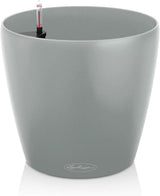 LECHUZA Classico Color ECO 35 Lichtgrijze bloempot met bewateringssysteem en waterniveau-indicator | Gemaakt van 100% gerecycled plastic | Matte afwerking | Ø 34,5 x 32,5cm | 18930