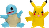 Pokémon PKW3586 - Battle Figure Pack - Pikachu en Schiggy Officiële gedetailleerde figuren, elk 5 cm Actiefiguren Naty Shop Pikachu en Schiggy