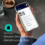 Siemens EQ900 TQ903D03 Automatische espressomachine, app-bediening, intuïtief touchscreen, barista-modus, AromaBoost, ruisonderdrukking, premium molen, automatische stoomreiniging, 1500 W, roestvrij staal