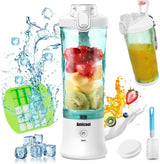 Mixer Smoothie Maker to Go, Mini Standmixer Tragbar Mit 6-Klingen Edelstahl, Enstafer Mit Reisedeckel, USB Draagbare Blender Elektrisch 600Ml Fles, Mixer Shaker Slushy Maker Wasserdichter Bucatarie Naty Shop