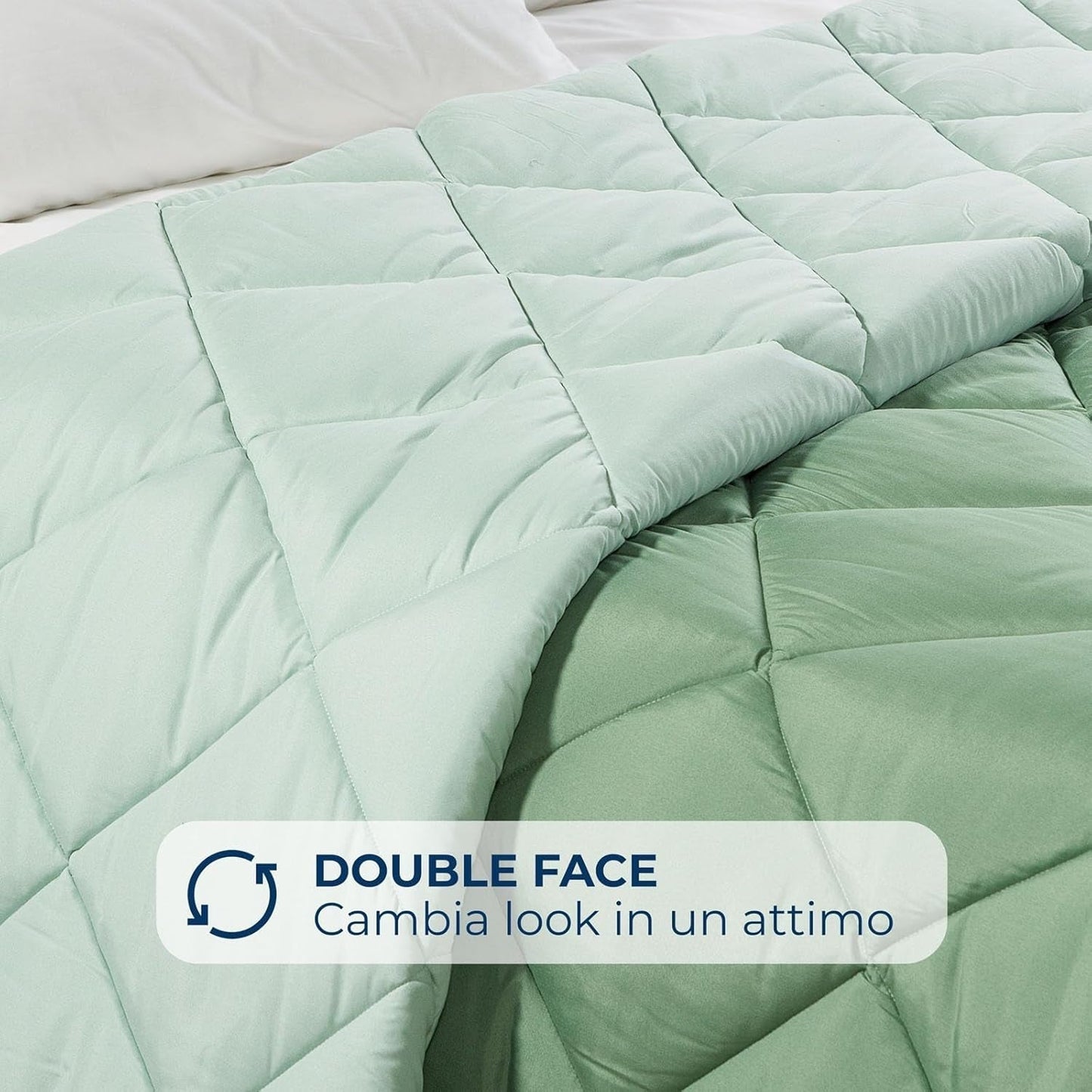 Caleffi tweepersoonsbed winterdekbed 260 x 265 cm microvezel tweepersoonsbed winterzacht comfortabel gewatteerd duurzaam wasbaar hypoallergeen dekbed gemaakt in Naty Shop Quilts en quilts