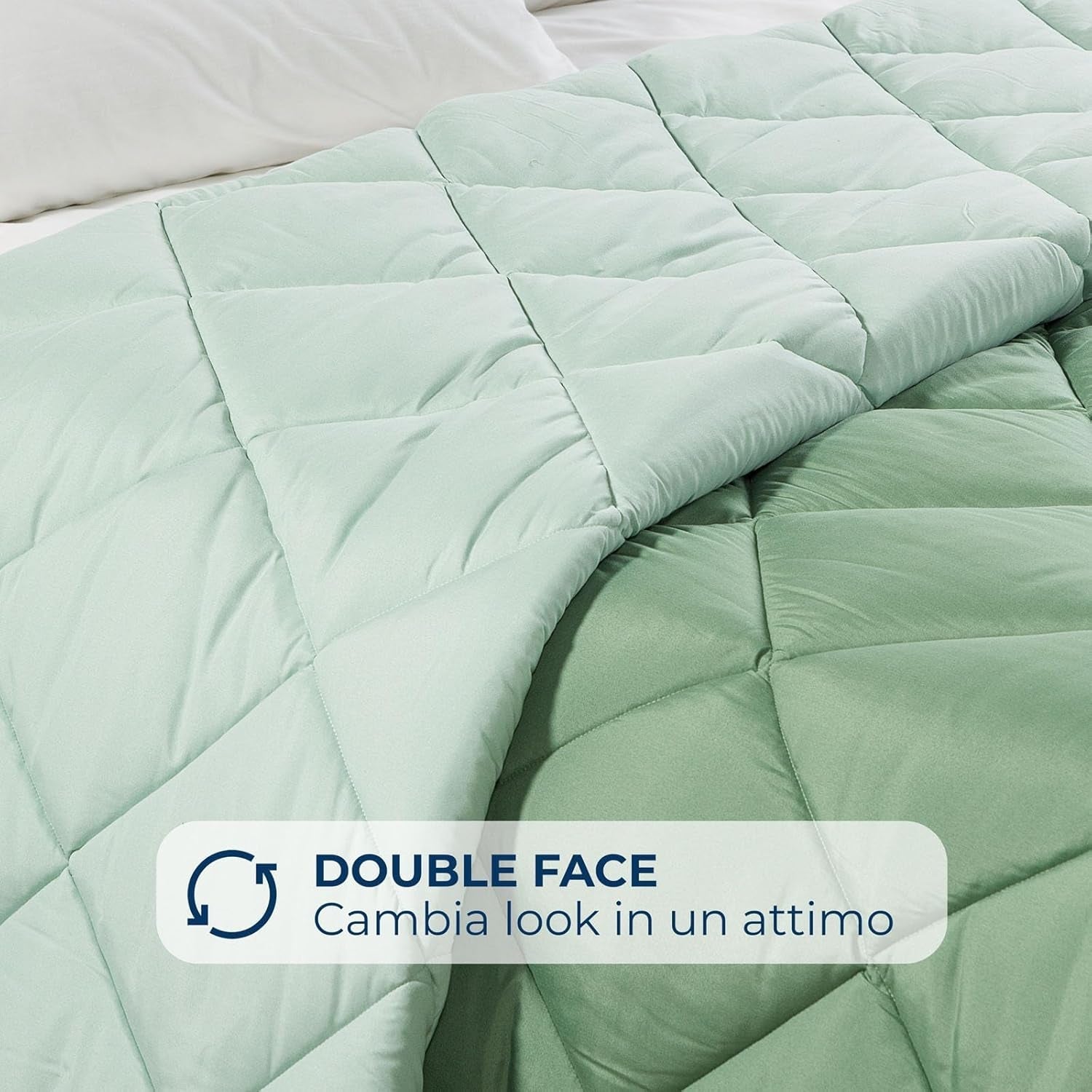 Caleffi tweepersoonsbed winterdekbed 260 x 265 cm microvezel tweepersoonsbed winterzacht comfortabel gewatteerd duurzaam wasbaar hypoallergeen dekbed gemaakt in Naty Shop Quilts en quilts