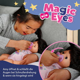 BABY Born Amy - pop van 36 cm - Babypop met 7 functies voor peuters vanaf 1 jaar - Werkt zonder batterijen - Inclusief accessoires en matras