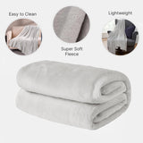 Brentford's ultrazachte fleece sprei, zilvergrijs, groot tweepersoonsbed - 150 x 200 cm bedden en dekens Beuche den Brentfords-Store