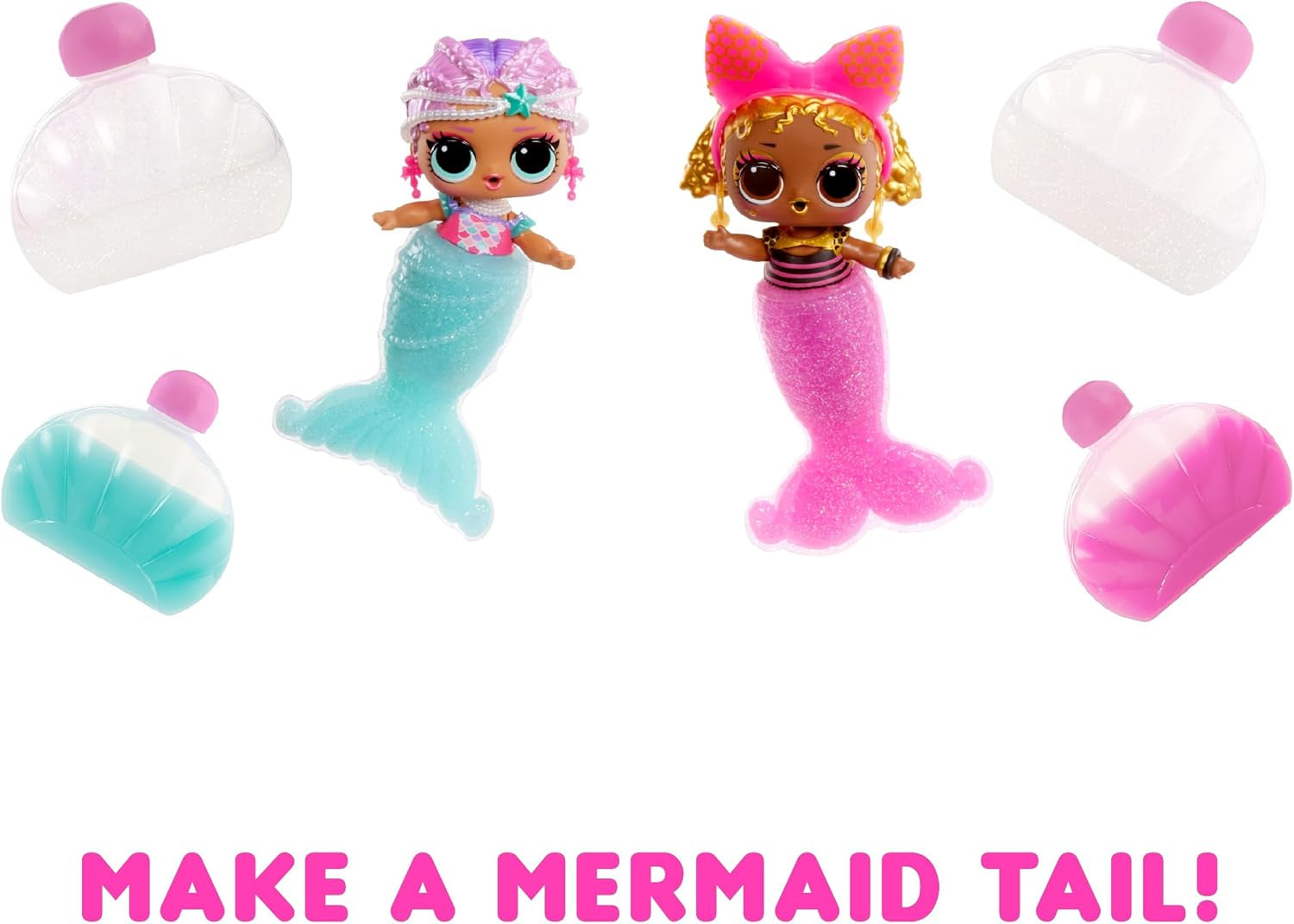 L.O.L. Verrassing! Zeemeerminnen Tots - Modieuze minipoppen met van kleur veranderende staarten - Geschikt voor verzamelaars, meisjes en jongens vanaf 4 jaar Naty Shop-poppen
