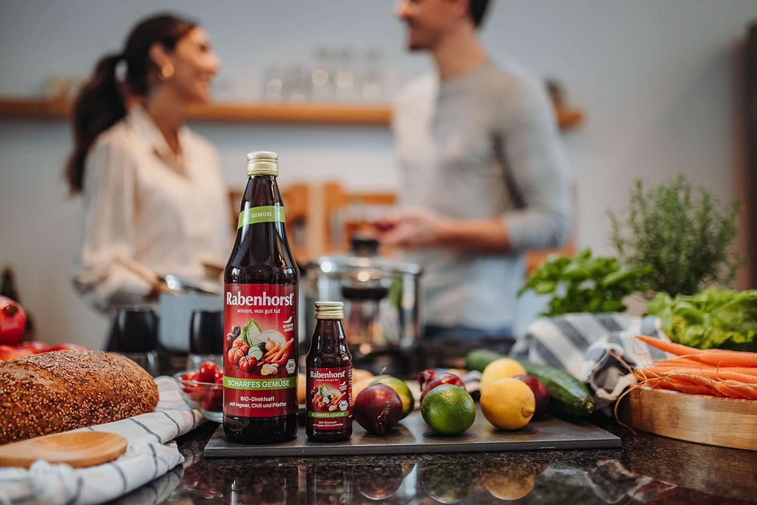 RABENHORST (6 x 700 ml) - Hoogwaardig groentesap van diverse groenten met een intens pittige smaak Alcoholvrije dranken Naty Shop