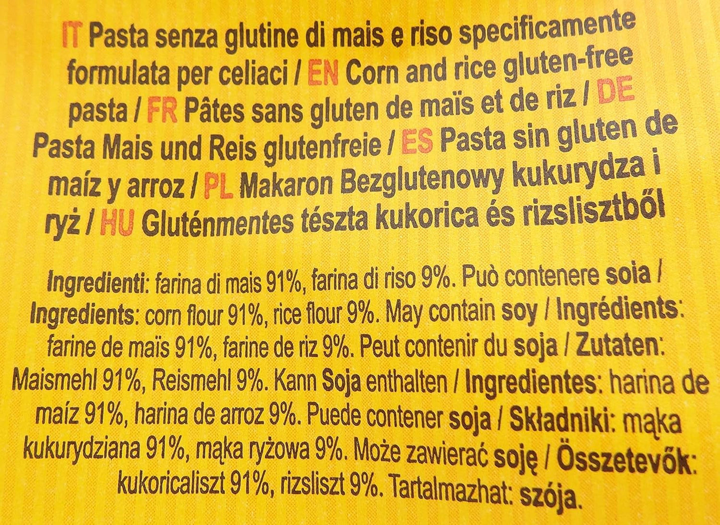 Glutenvrije pasta Mezze Penne met maïs en rijst, 400 g