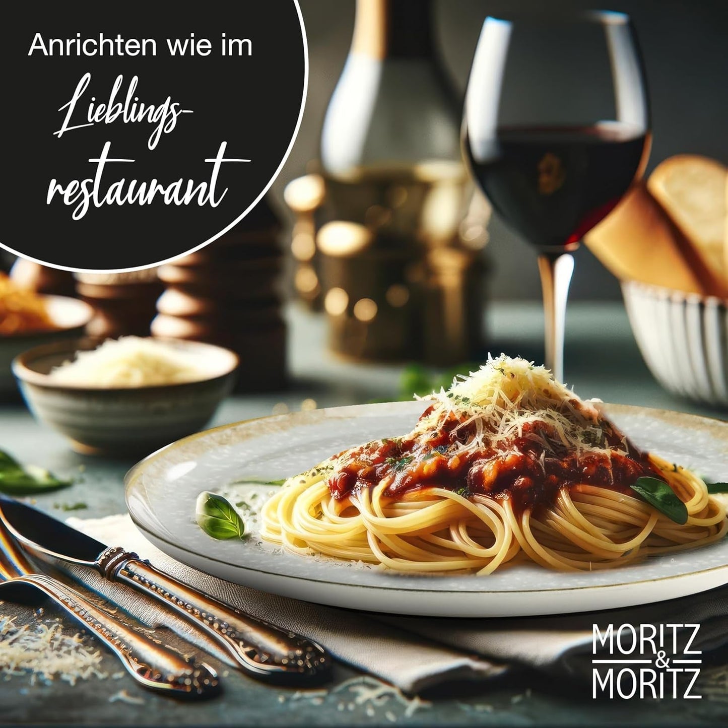 Moritz & Moritz BLOSSOM porseleinen servies voor 6 personen, 18-delig - Modern servies met speels design - Onderhoudsvriendelijk koffieservies met borden en schalen - Gecombineerd servies