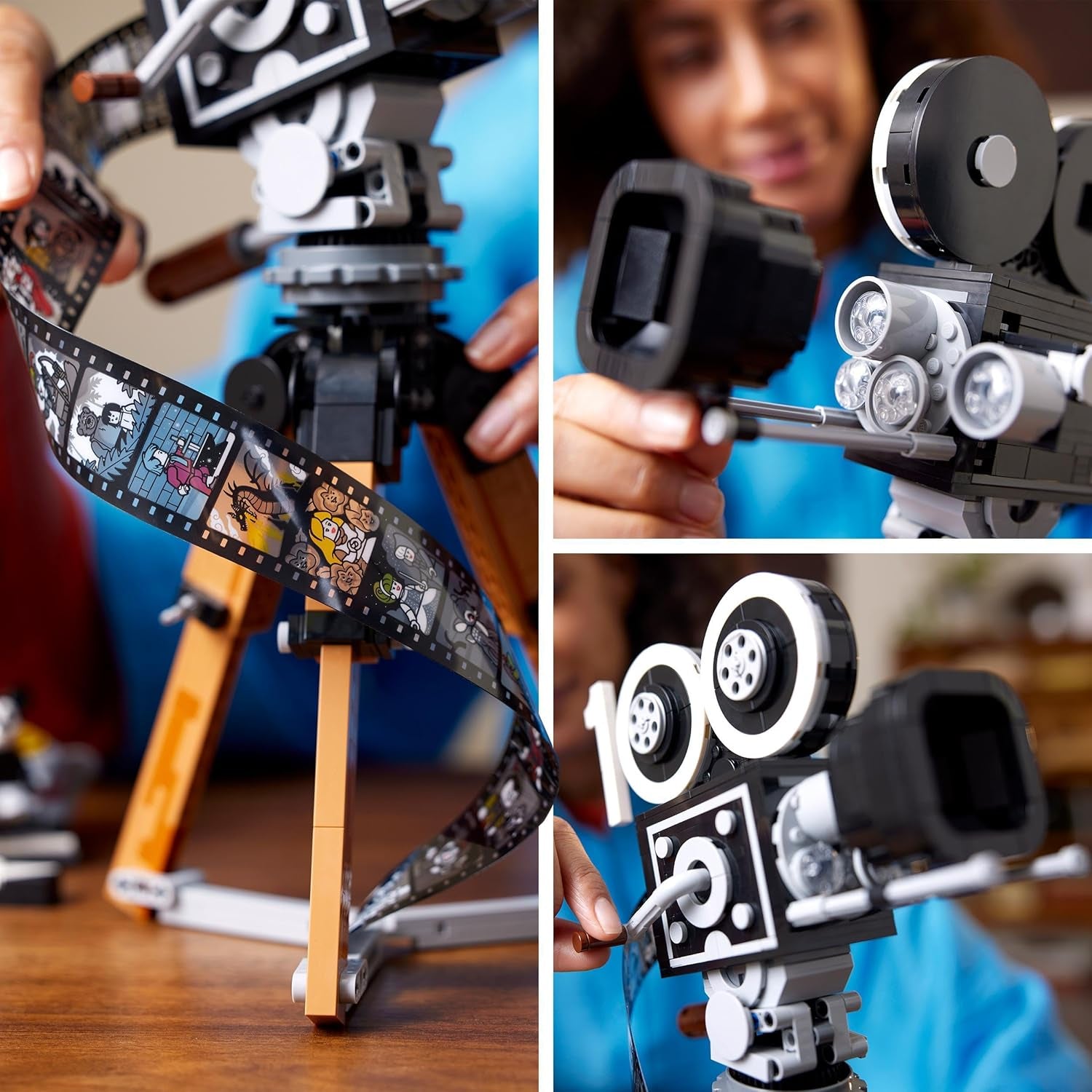 LEGO | Disney Camera - Eerbetoon aan Walt Disney, Set voor volwassenen met Mickey en Minnie Mouse minifiguren, Bambi en Dumbo figuren, Cadeau voor dames, heren en fans, Tentoonstelling 43230 Bouwsets Besuche den LEGO-Store