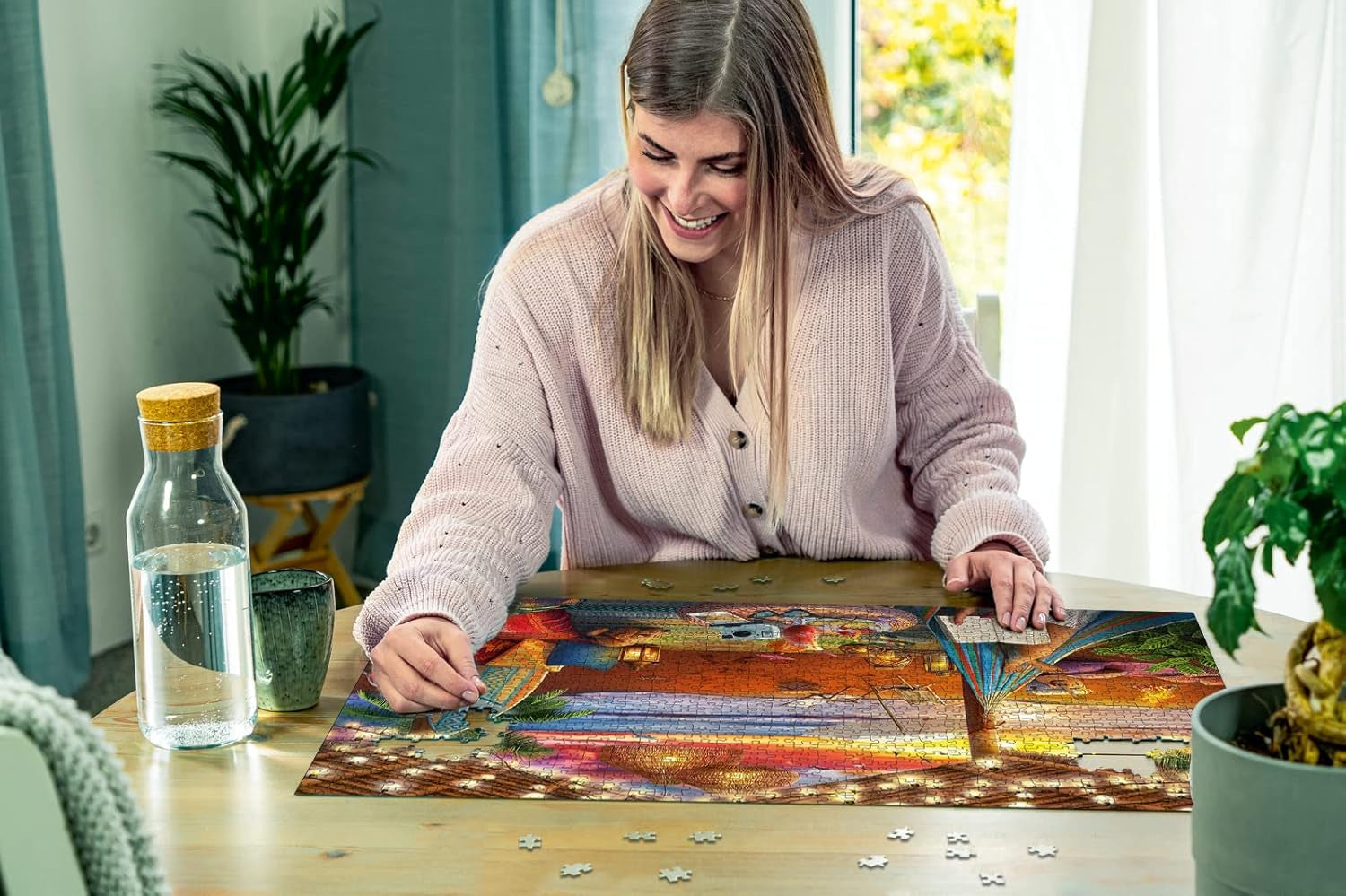 Ravensburger Puzzel 16795 - Zonsondergang op het strand - Puzzel van 500 stukjes voor volwassenen en kinderen vanaf 10 jaar met grotere puzzelstukken [Exclusief op Amazon] Puzzel Naty Shop
