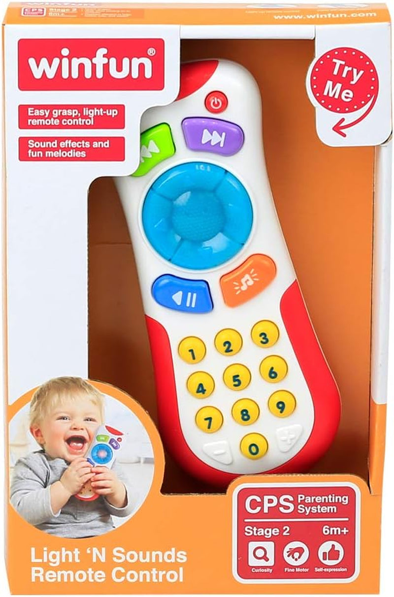 winfun 44722 Geen karakter Mijn eerste controller met geluiden, Veelkleurig, S Babyspeelgoed Naty Shop